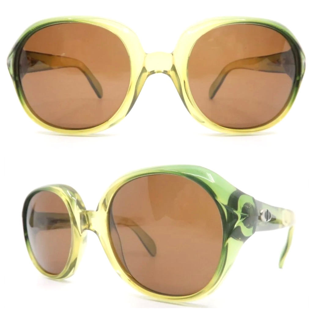 1960’s Christian Dior Sunglasses, Green, Optyl, Made In Austria